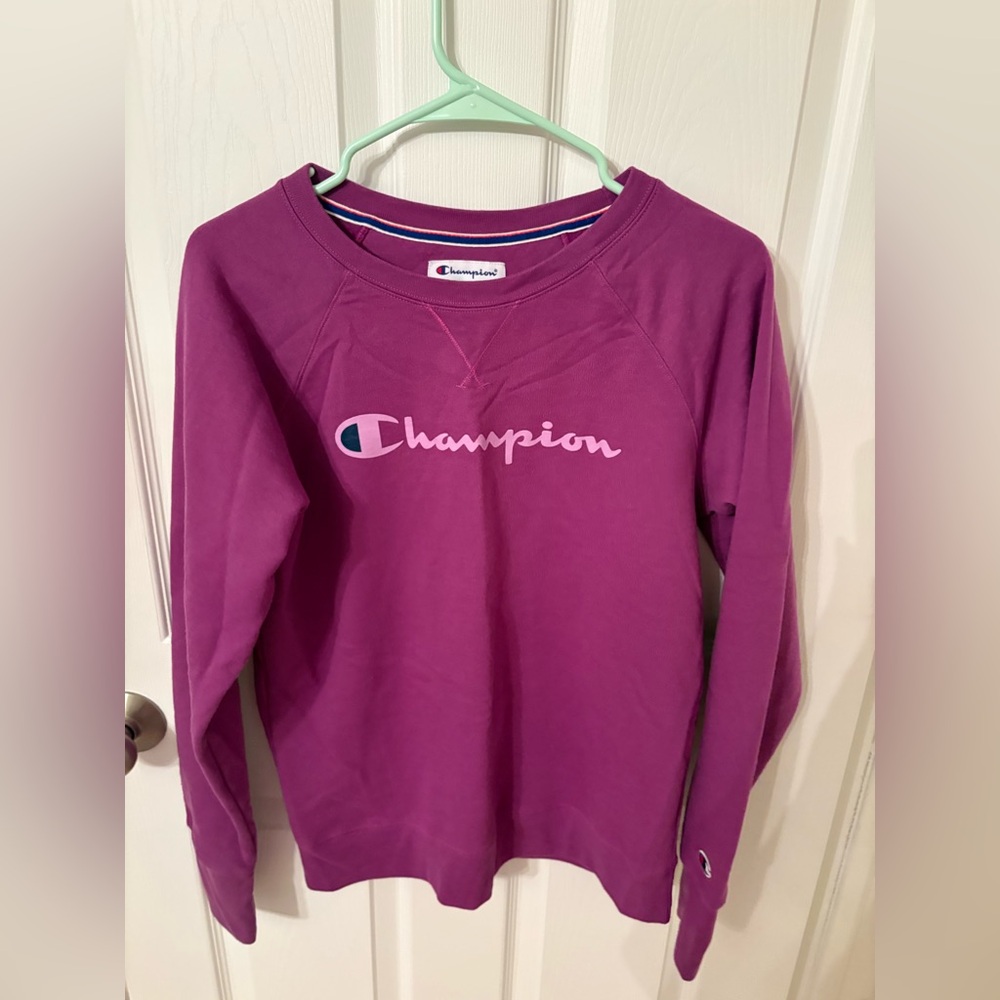 Champion Violet Athletic Crewneck